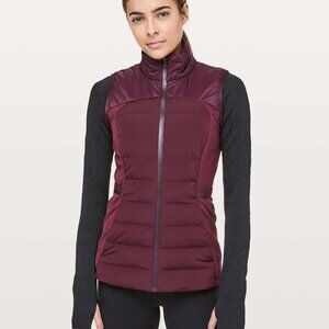NWOT Lululemon Athletica Down For it All Vest - Dark Adobe - Size 8